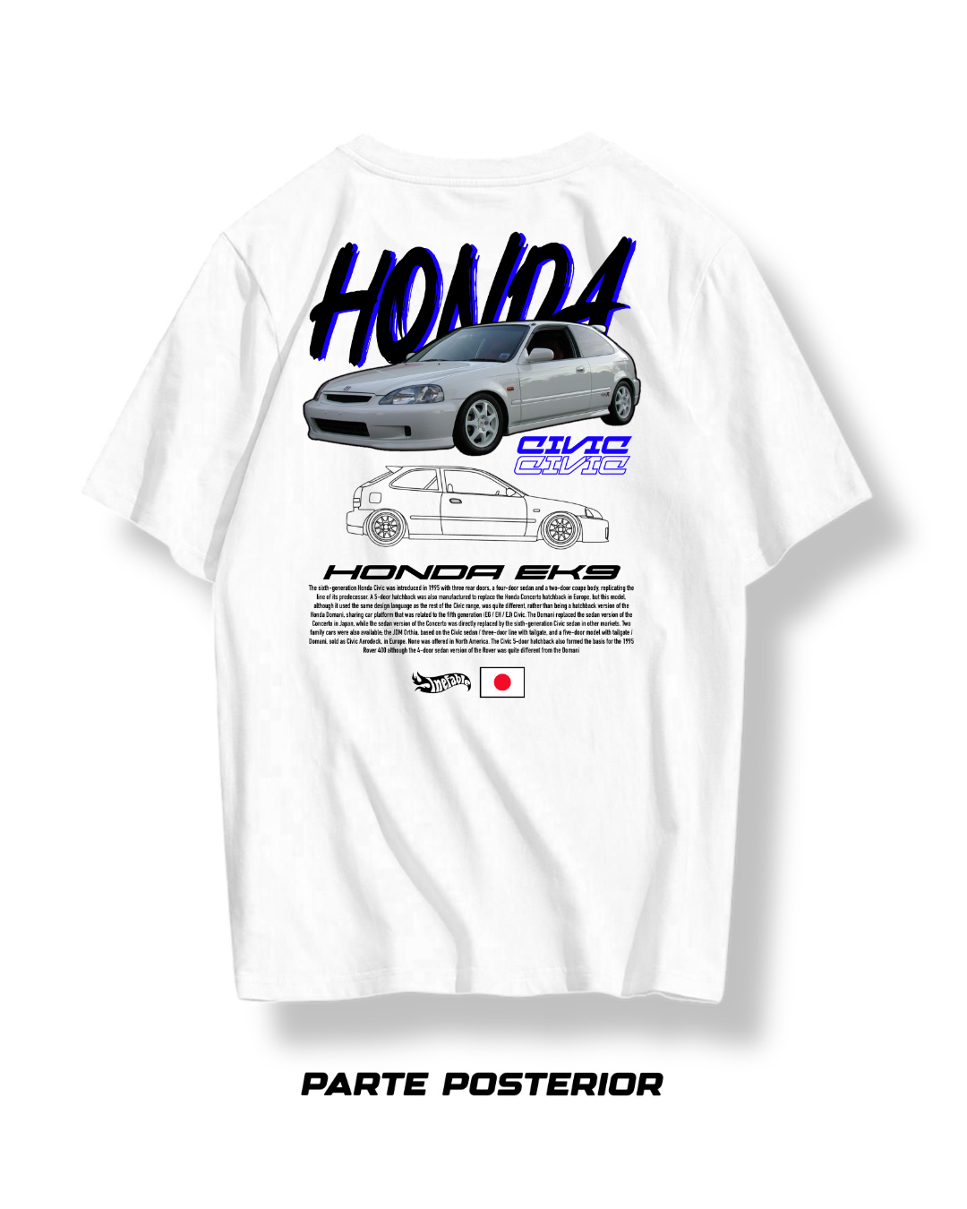 Camiseta Blanca Honda Civic