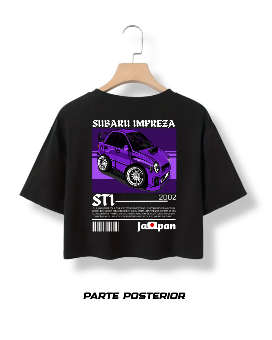 Camiseta Subaru Impreza STI Morado