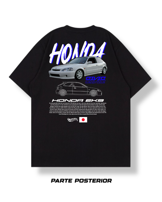 Camiseta Negra Honda Civic